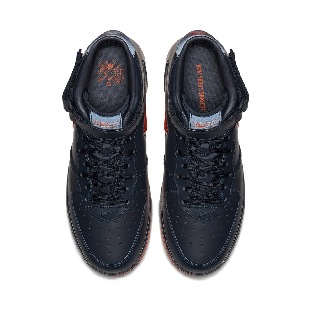 Nike Air Force 1 Mid NYC Obsidian Orange Obsidian/Brilliant Orange (AO1639-400)