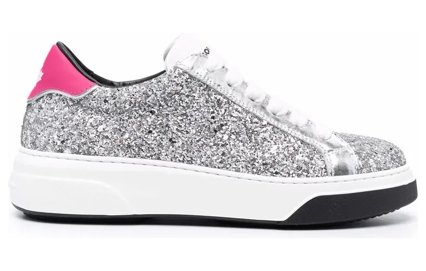 DSQUARED2 mit Glitter-Effekt “Silver” (SNW014629204326)