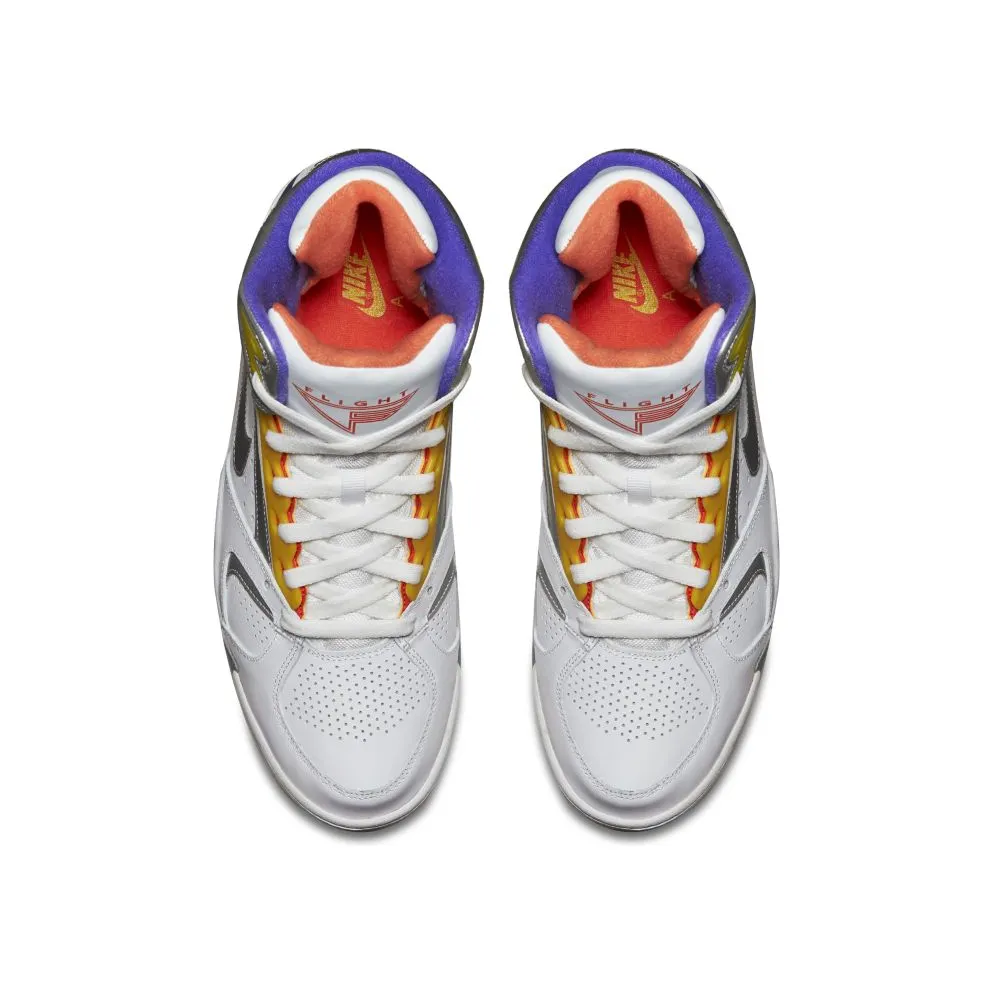 Nike Air Flight Lite High White/Metallic Silver-Hyper Grape White/Metallic Silver-Hyper Grape (329984-100)