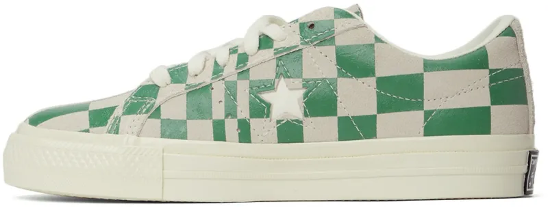 Converse One Star Blocked White/medium Green/White (172353C)