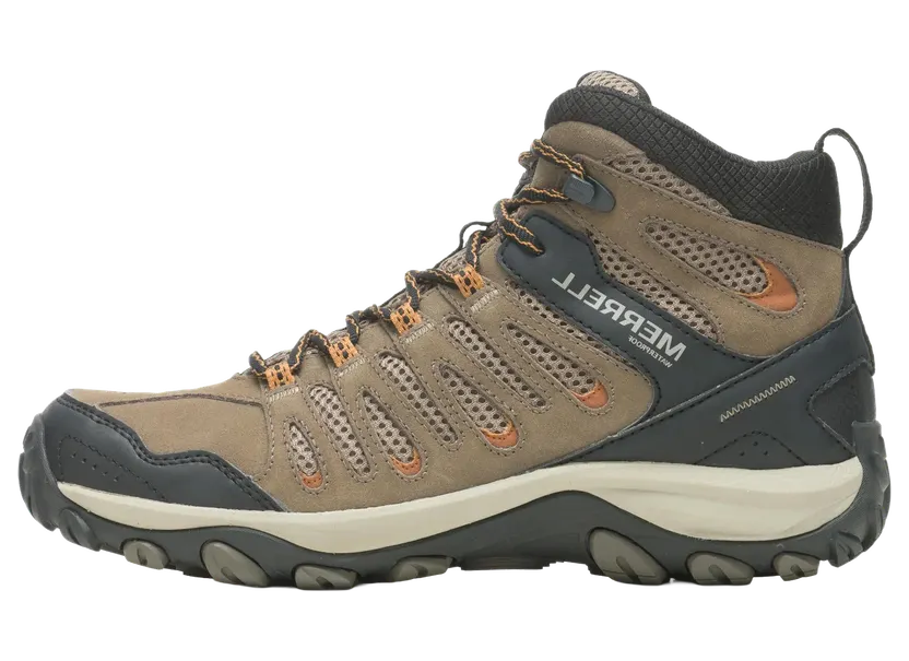 Merrell Crosslander 3 Mid Waterproof – Wide “Boulder / Brindle” (J036955W)