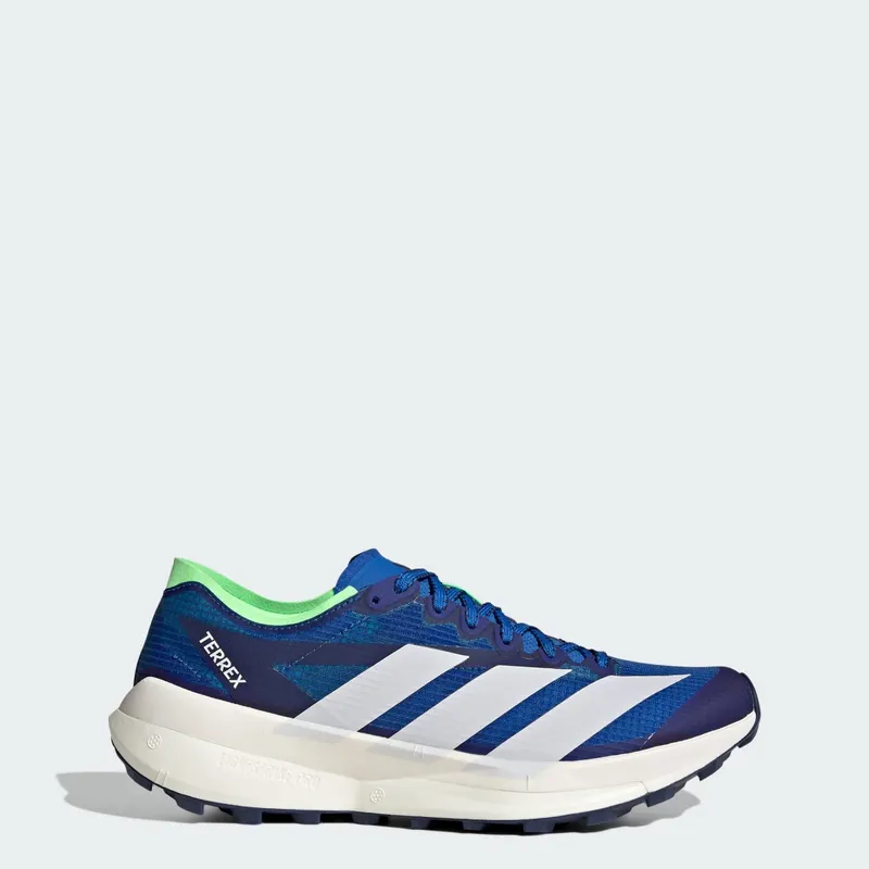 Adidas Terrex Agravic Speed 2 Trail Running Shoes Blue / Dash Grey / Lime Burst (JR9101)