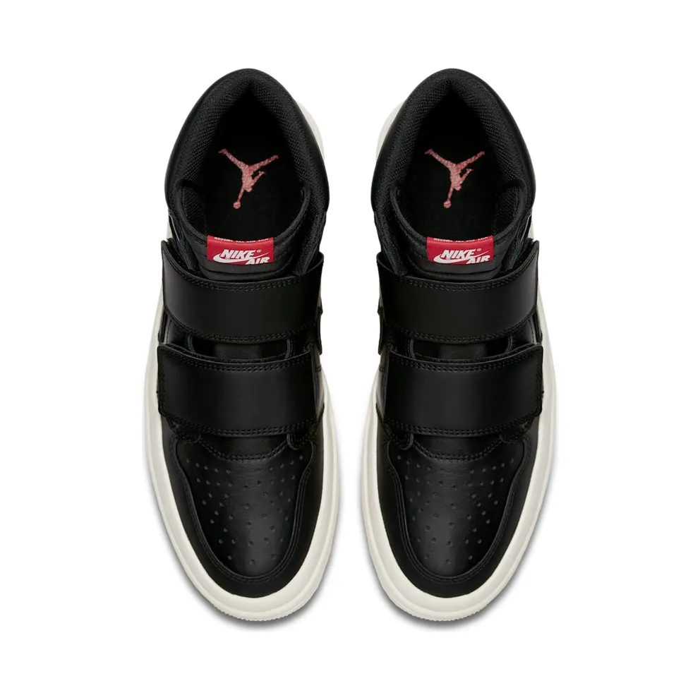 Jordan 1 Retro High Double Strap Black Sail Black/Gym Red-Sail-Gym Red (AQ7924-001)