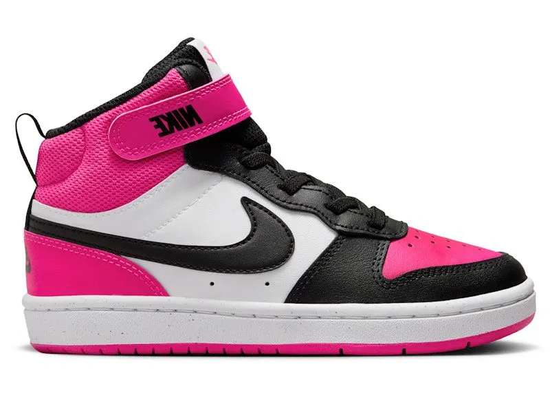 Nike Court Borough Mid 2 White Fierce Pink Black (HV0935-100)