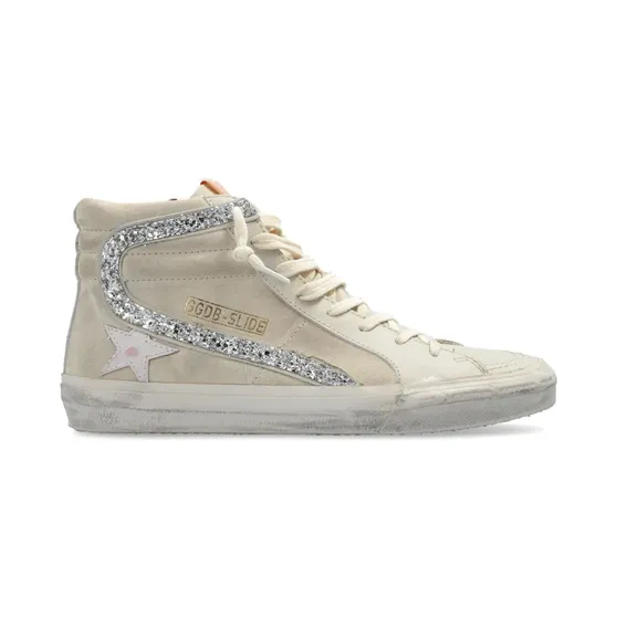 Golden Goose Slide high-top sneakers – Beige (GWF00115F006213)
