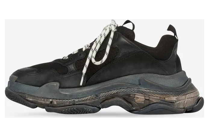 Balenciaga Triple S Clear Sole Double Black (W) (544351W2FB11000) (6)