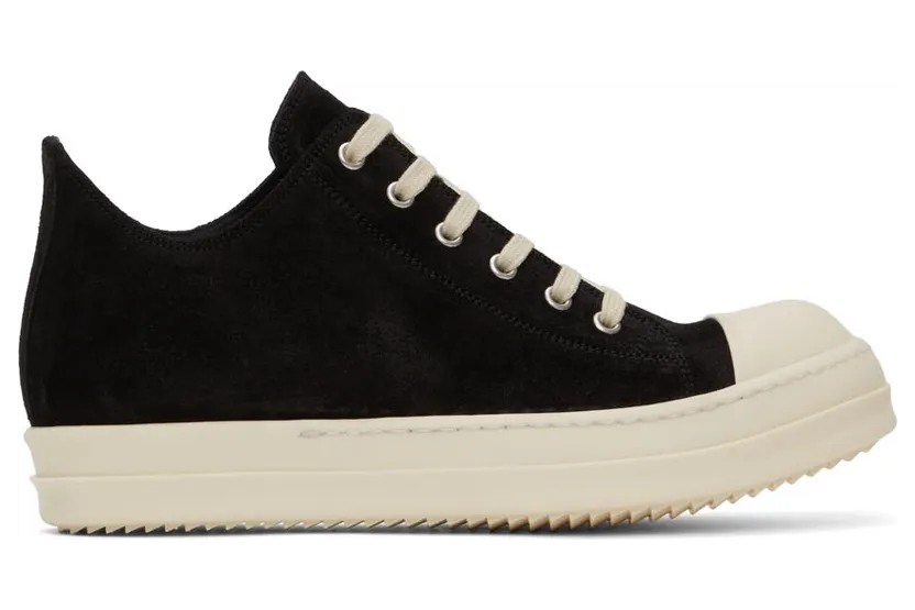 Rick Owens Gray Suede Sneakers (RU02B2891 LCC)