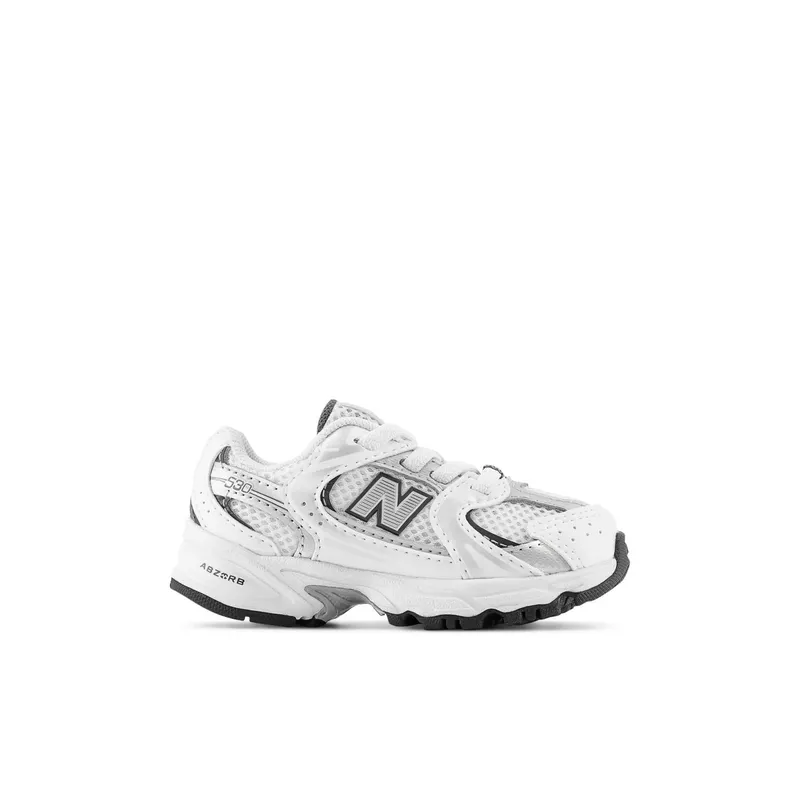 NEW BALANCE 530 BUNGEE LACE “NB WHITE / NATURAL INDIGO / Silver Metallic” (IZ530SB1)
