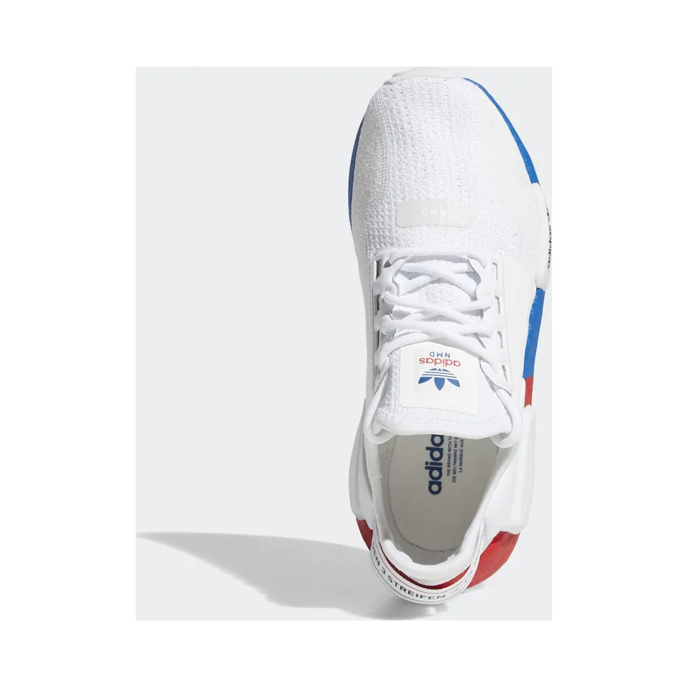 adidas NMD R1 V2 White Red Blue (GS) Cloud White/Crystal White/Lush Red (FX4150)