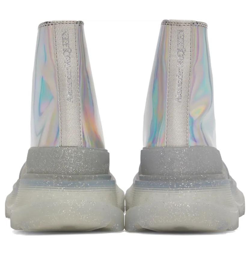 Alexander McQueen Silver Tread Slick High Sneakers (697088W4T71) (2)