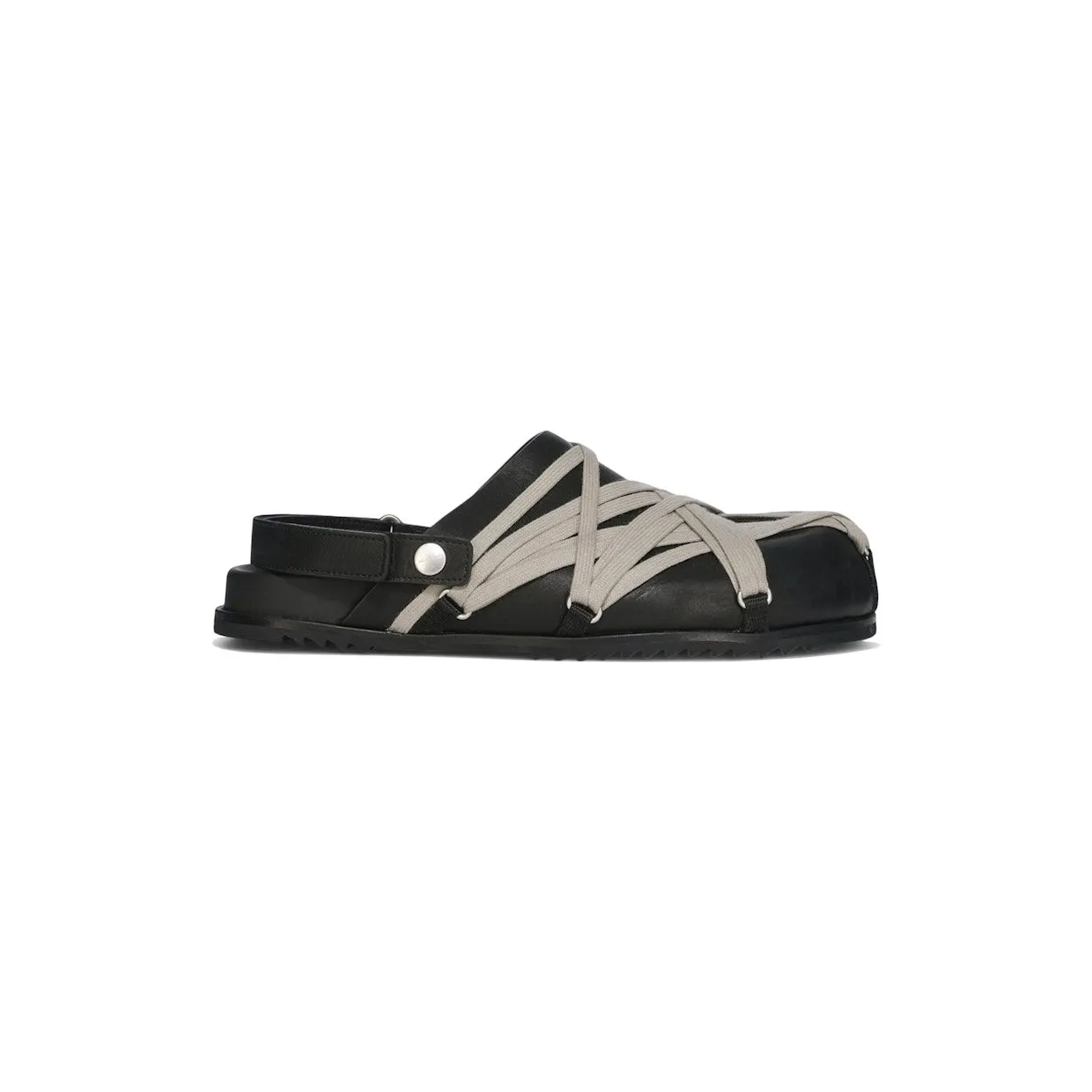 Rick Owens Hollywood Megalaced Mule Granola Black (RU01E5813 LOOW1 09) (RU01E5813LOOW109)