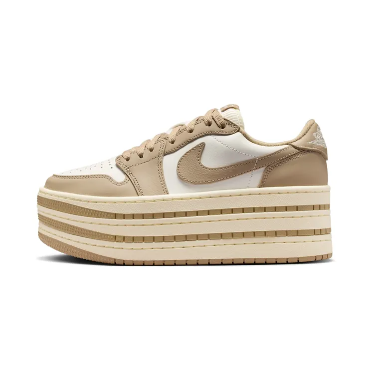 Jordan 1 Low Triple Stack Womens “Khaki Sail” (HV8288-200)