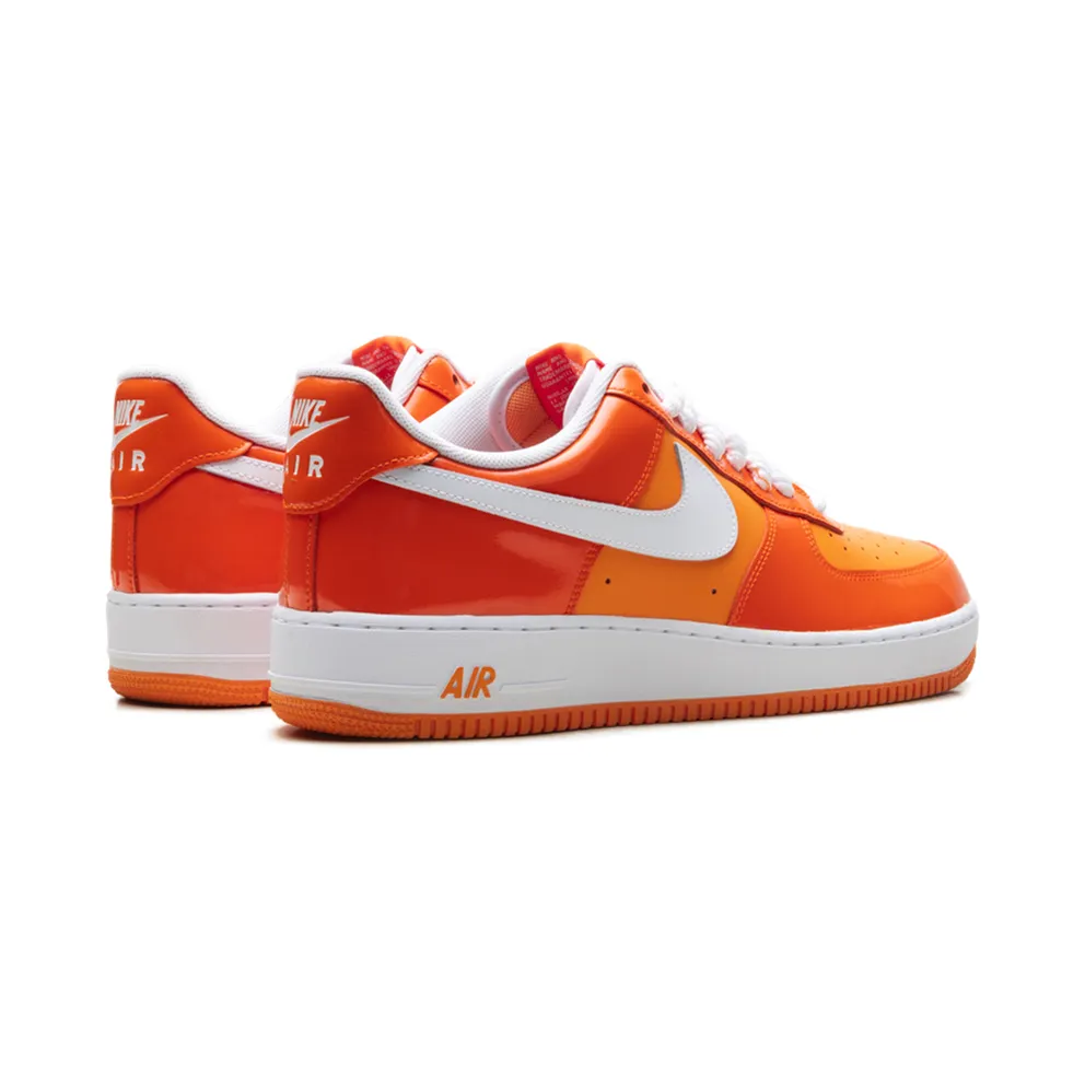 Nike Air Force 1 Low ’07 “Orange White Patent” (HV9405-800)