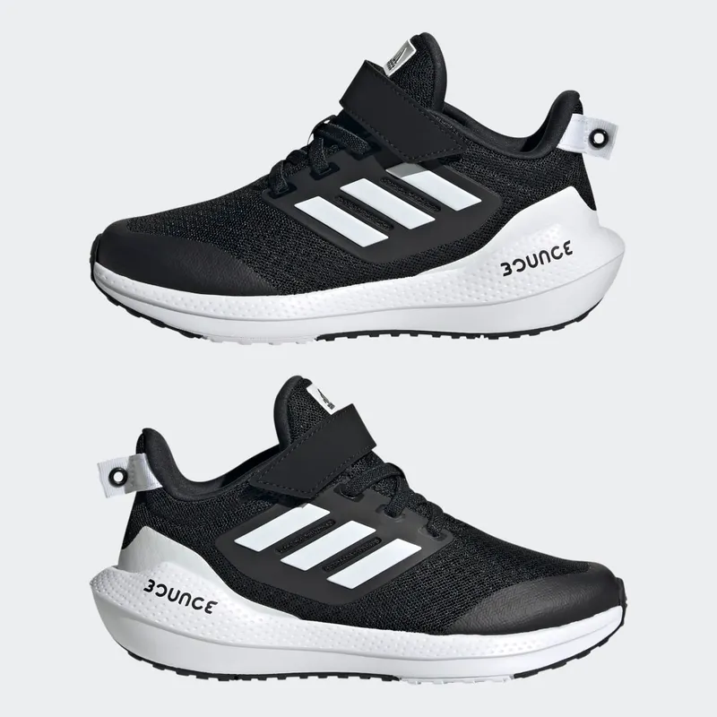 Adidas EQ21 Run 2.0 Bounce Sport Running Elastic Lace with Top Strap Core Black / Cloud White / Core Black (GY4371)