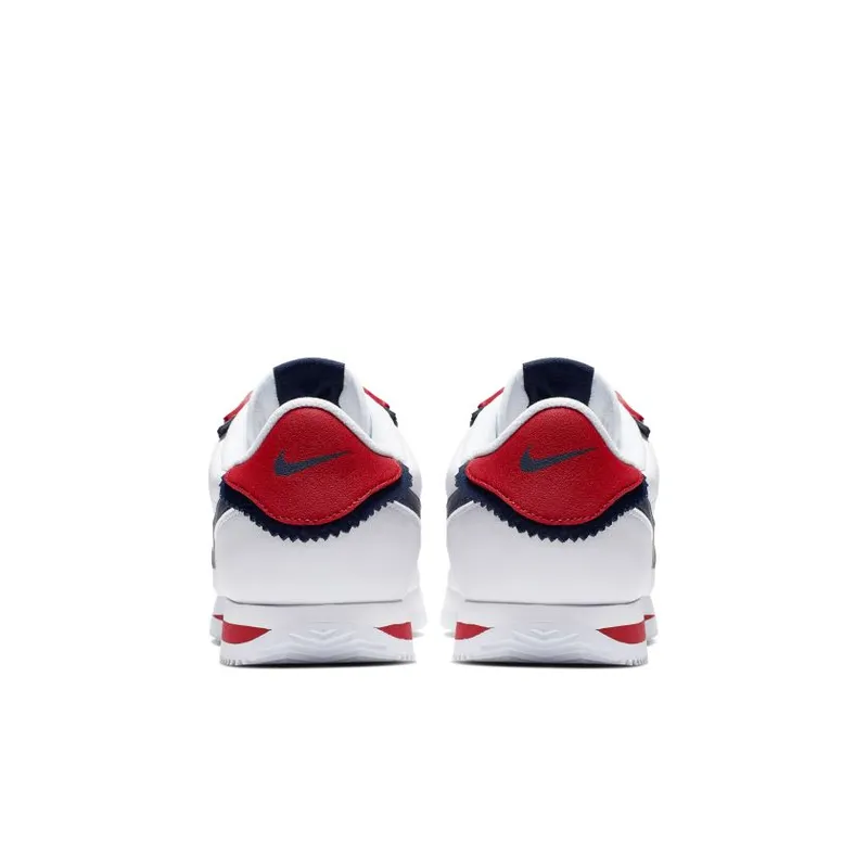 Nike  Cortez Basic SE White White University Red White Obsidian (CD7253-100)
