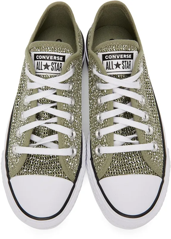 Converse Ademende Platform Chuck Taylor All Star Low Top Light Field Surplus/white (570791C)