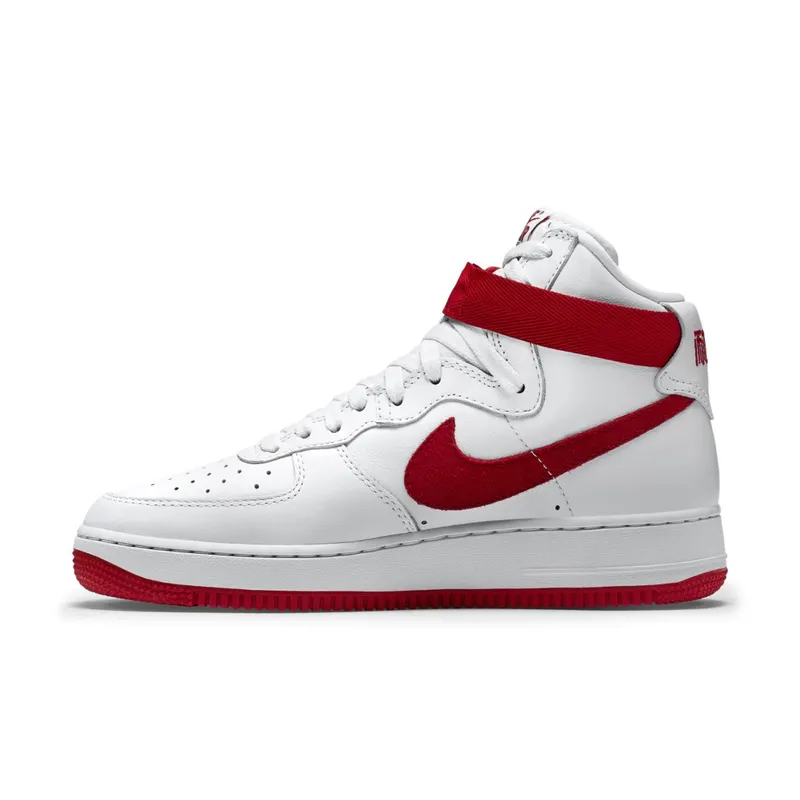 Nike Air Force 1 High Nai Ke Summit White (2015) Summit White/University Red (743546-100)