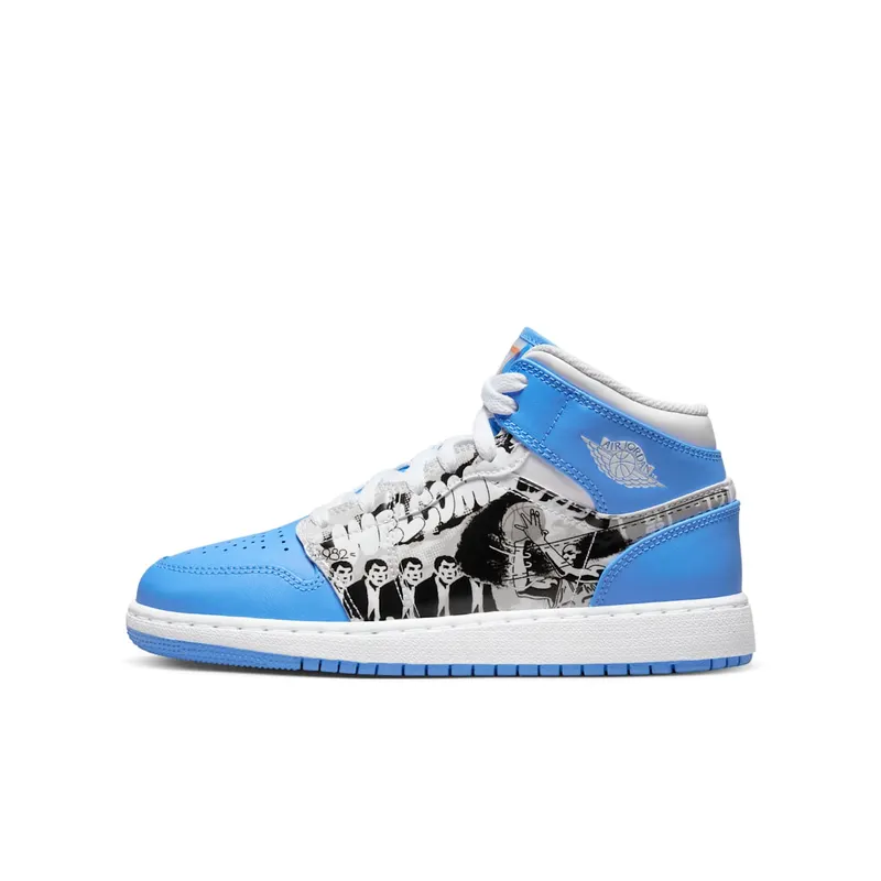 Jordan 1 Mid Sneaker School Game Winner (DR6492-100)