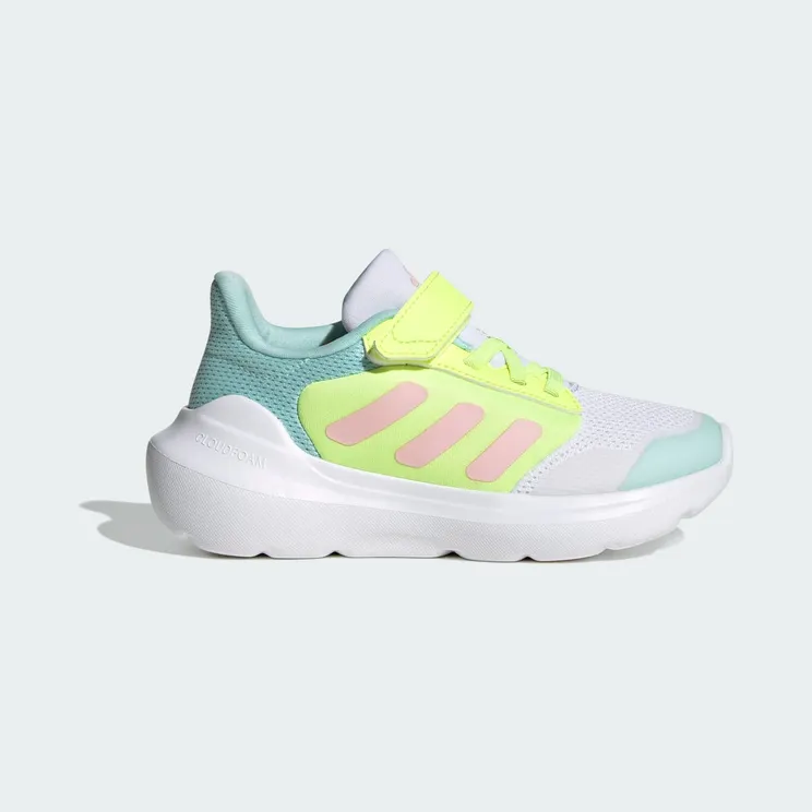 adidas Tensaur Run 2.0 Shoes Kids “Cloud White / Clear Pink / Hi-Res Yellow” (JR6072)