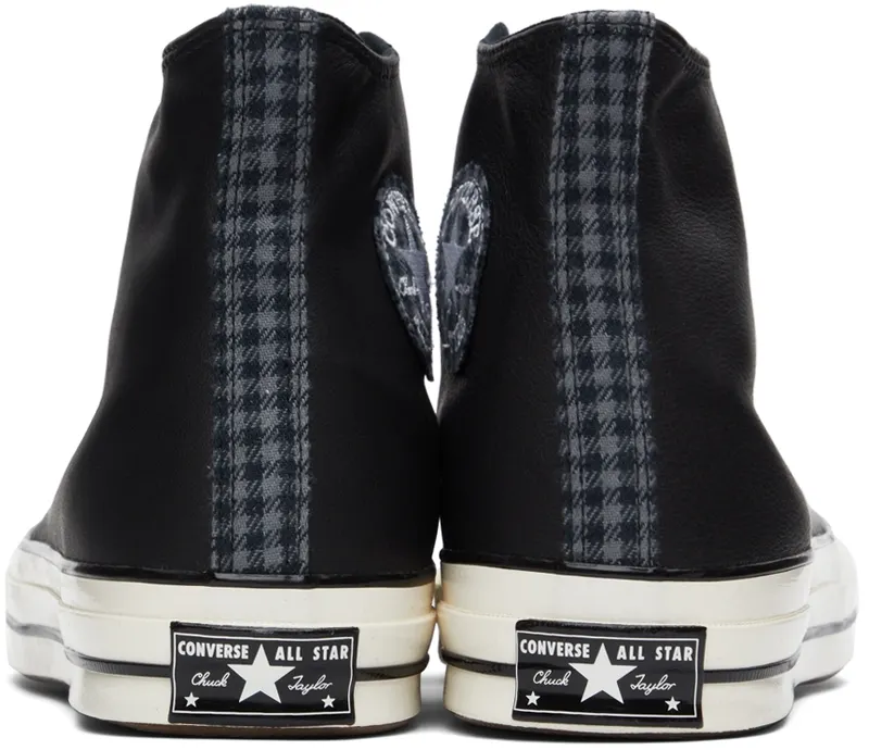 Converse Black Leather Chuck 70 Hi (173129C)