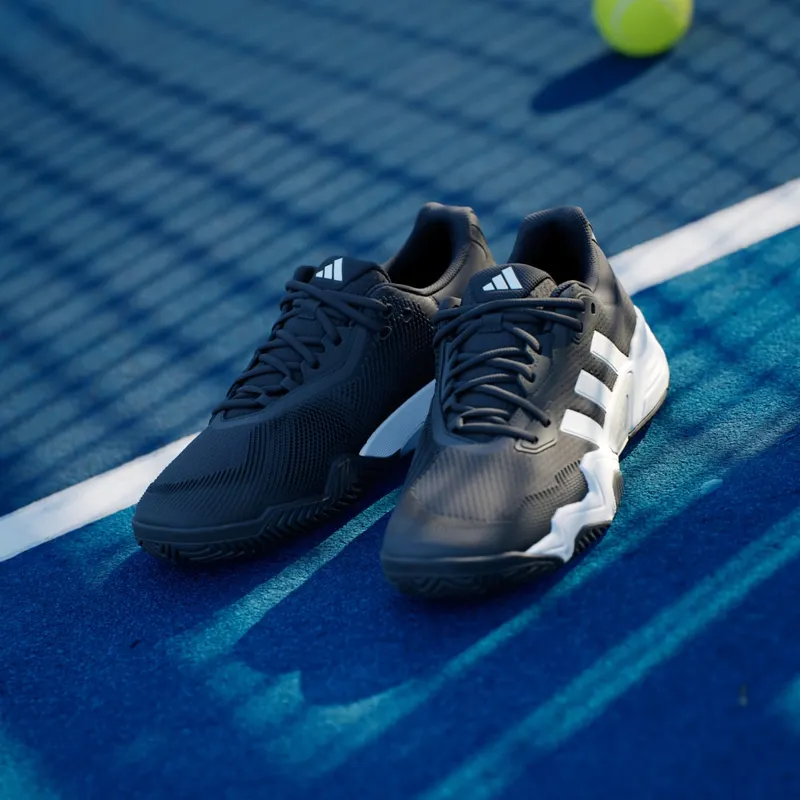 Adidas Solematch Control 2 Tennis Shoes Core Black / Cloud White / Silver Metallic (IF9112)