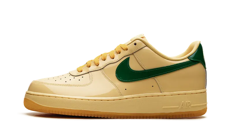 Nike Air Force 1 Low “Patent Leather Topaz Gold Pine Green” (IO4489-700)