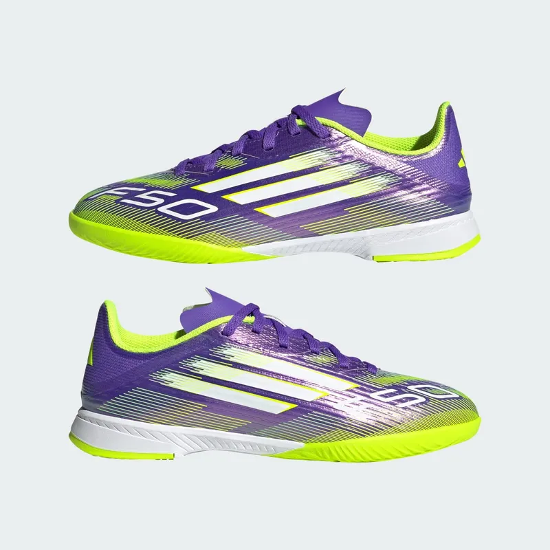 adidas F50 League Indoor Purple Rush Cloud White Lucid Lemon (JH7750)