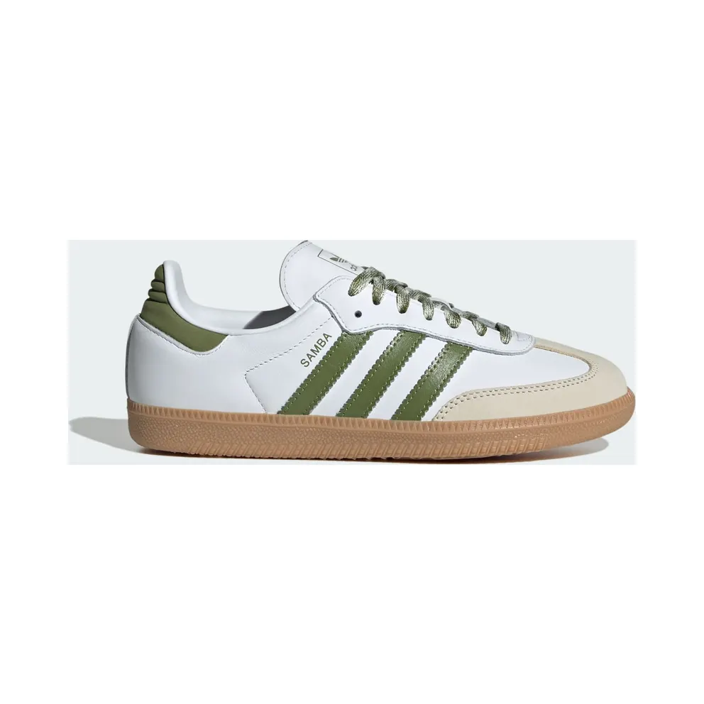 Adidas Samba OG “White Tech Olive Gum” (JS1352)