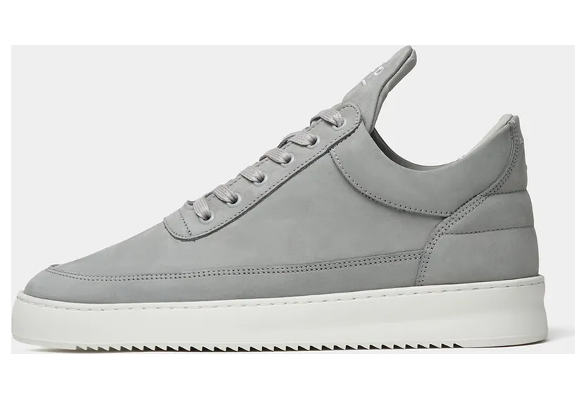 Filling Pieces Low Top Ripple Nubuck Cement Grey
