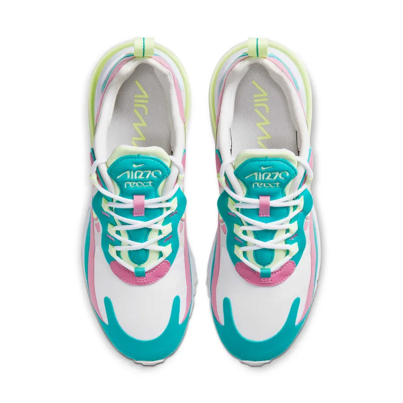 Nike Air Max 270 React Pastel (W) White/Barely Volt/Platinum Tint (CW7015-100)