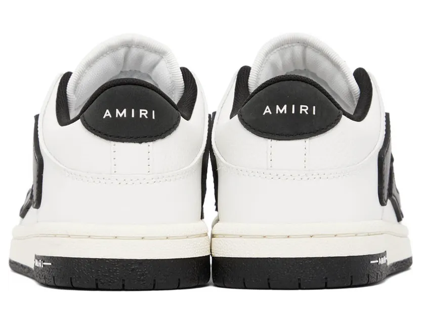AMIRI White & Black Skel Sneakers (PS22WFS003-111) (2)