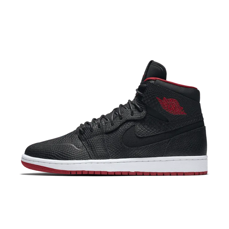Jordan 1 Retro Nouveau Snakeskin Black/Gym Red-White (819176-001)