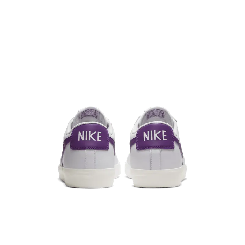 Nike Blazer Low Leather White Purple White/Voltage Purple-Sail (CI6377-103)