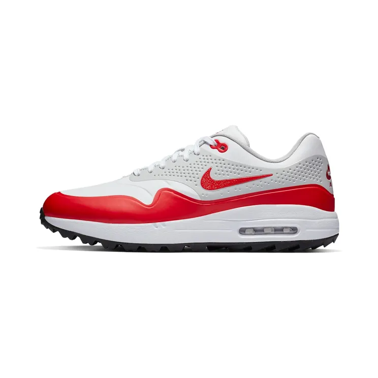 Nike Air Max 1 Golf Sport “White / Neutral Grey / Black / University Red” (AQ0863-100)