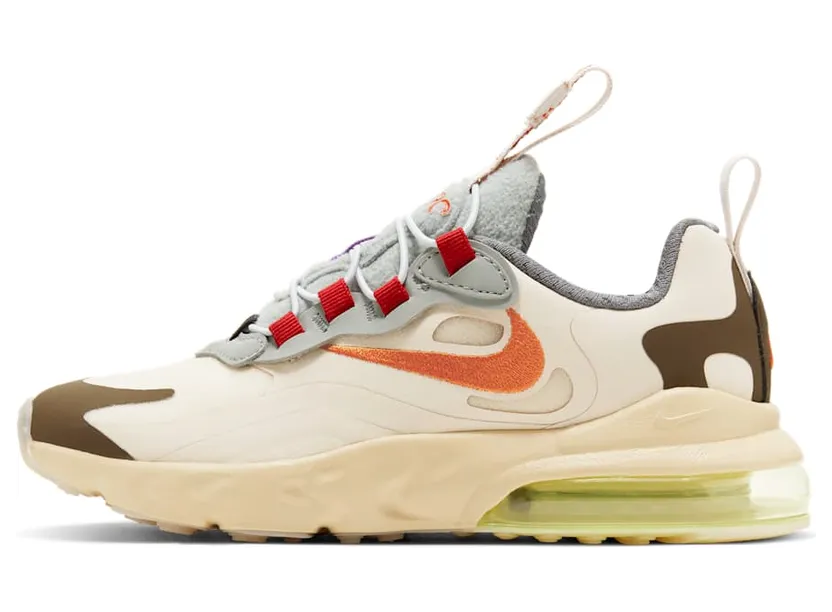 Nike Travis Scott x Air Max 270 React ENG PS ‘Cactus Trails’ Light Cream/Dark Hazel/Mica Green/Starfish (CV2414-200)