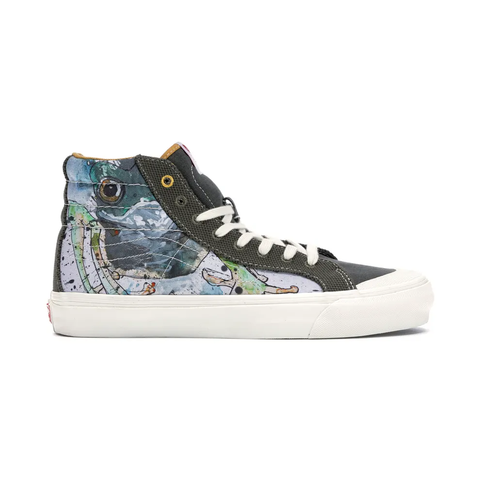 Vans Style 138 Ralph Steadman Frog Green/White (VN0A3DP9VQW)