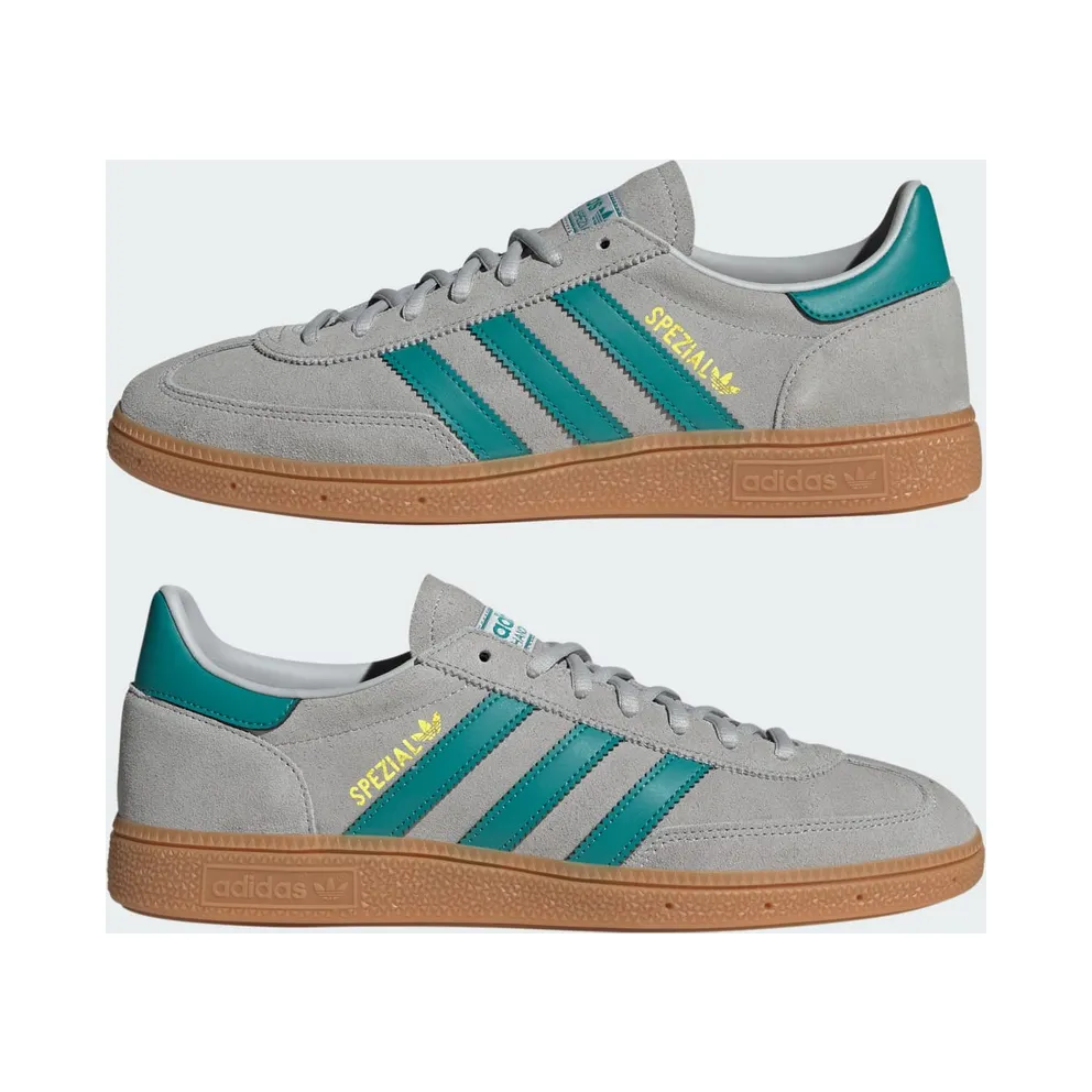 adidas Handball Spezial Grey Two Pure Teal Gold Metallic (JR3844)
