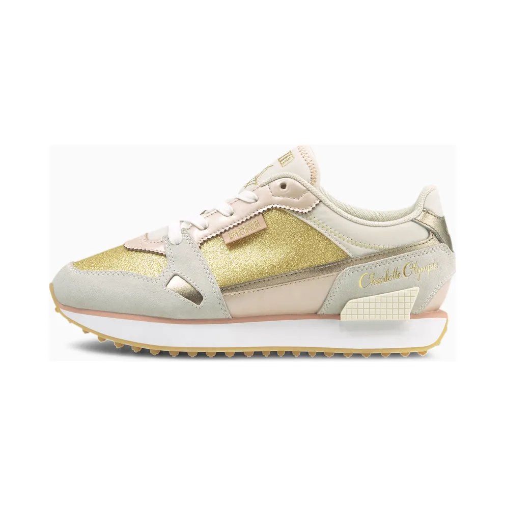 Puma x CHARLOTTE OLYMPIA Mile Rider White/Pink (374340-01)