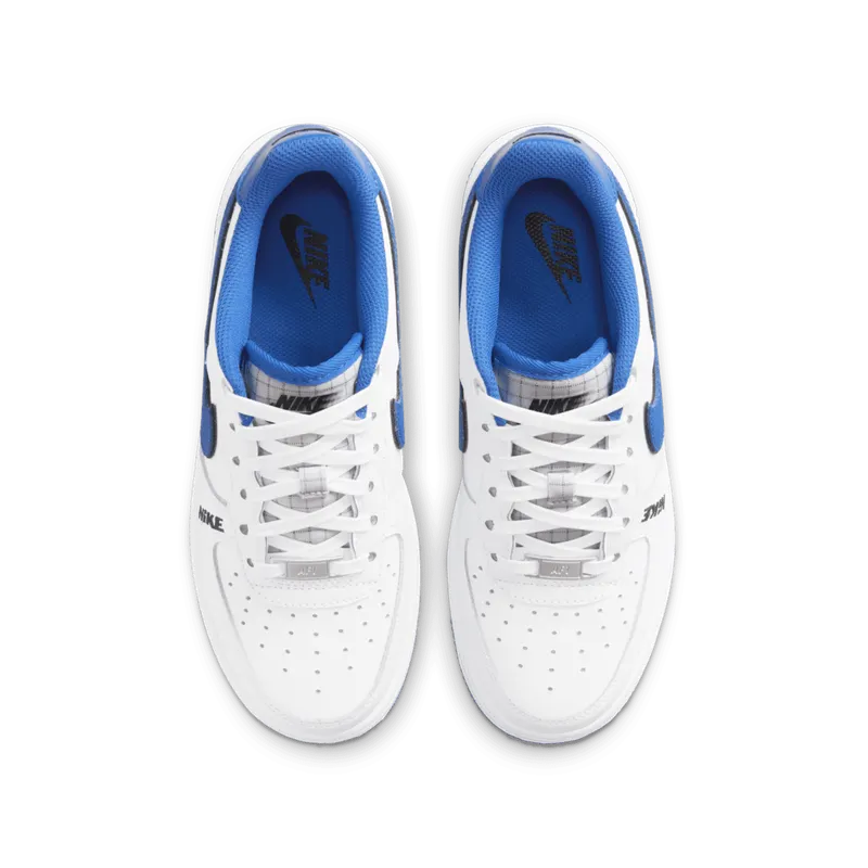 Nike Air Force 1 Low LV8 White Game Royal (GS) (DO3809-100)