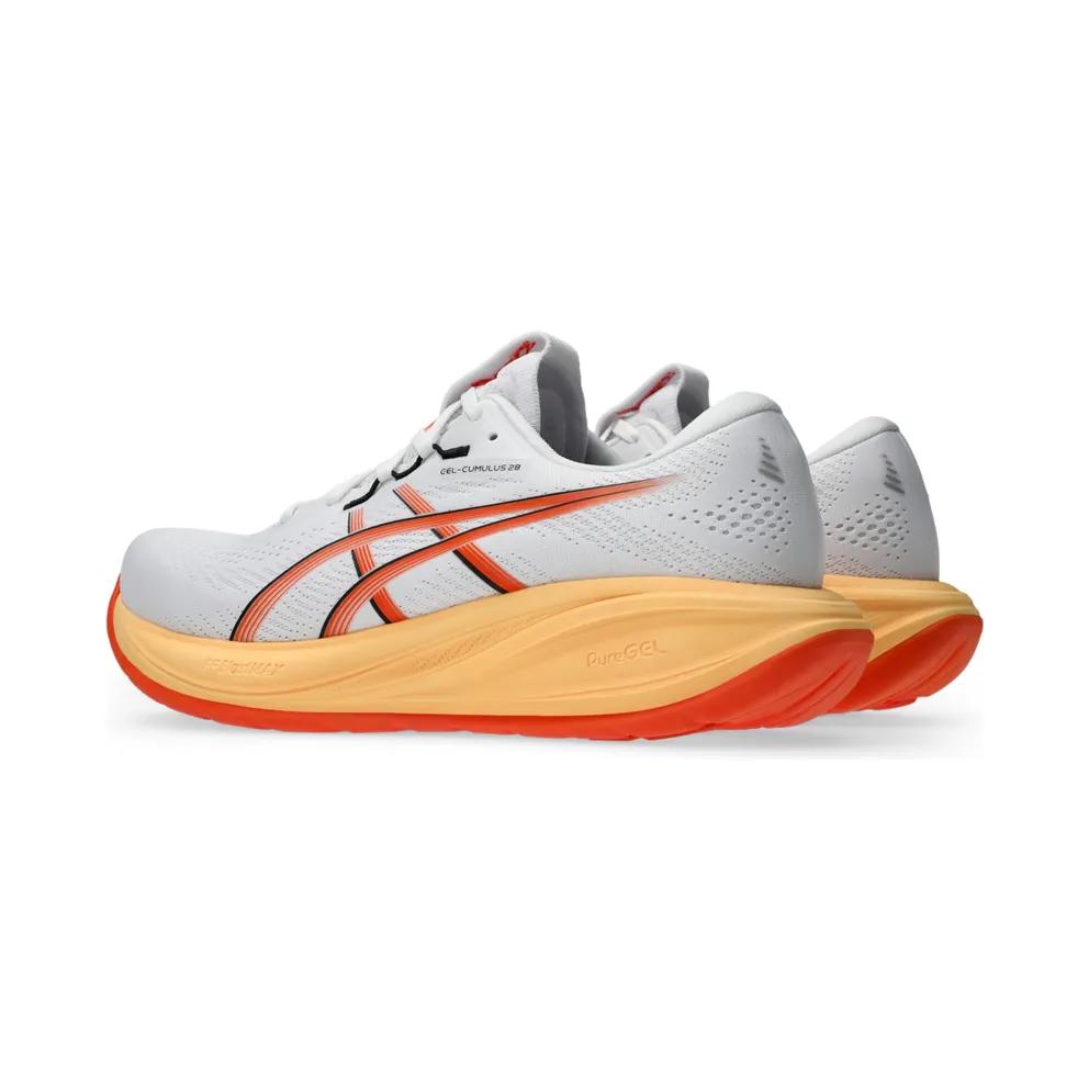 ASICS GEL-CUMULUS 28 “White / Energy Orange” (1011C143-101)