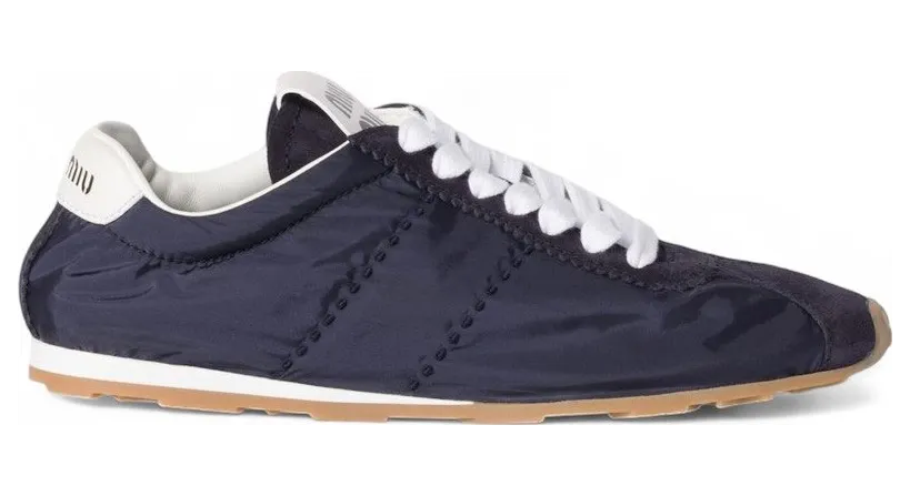 Miu Plume Navy Technical Fabric Gum (5E114E-D7C-F0008)