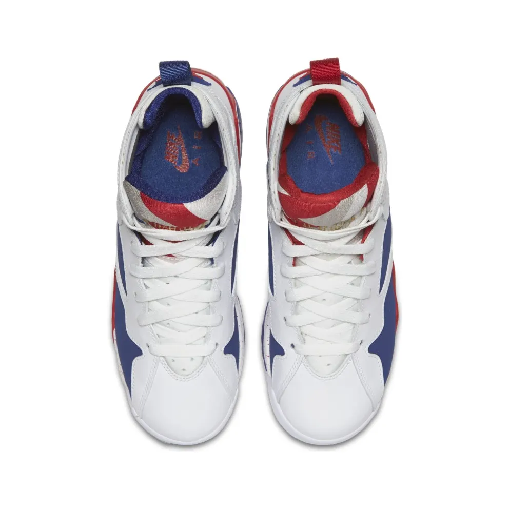 Jordan 7 Retro Tinker Alternate (GS) White/Metallic Gold Coin-Deep Royal Blue (304774-123)