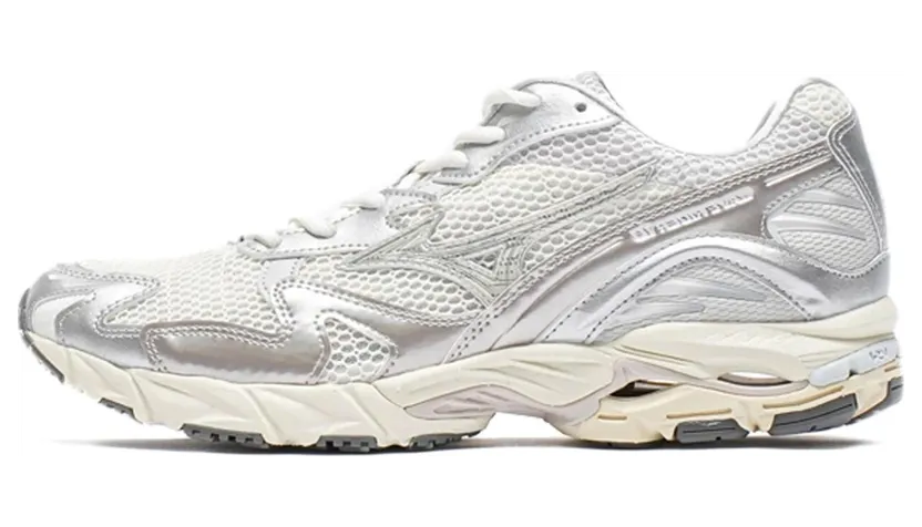 Mizuno Wave Rider 10 Metallic Snow White (D1GA243104)