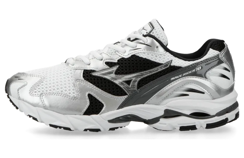 Mizuno Wave Rider 10 White / Silver / Black (D1GA210405)