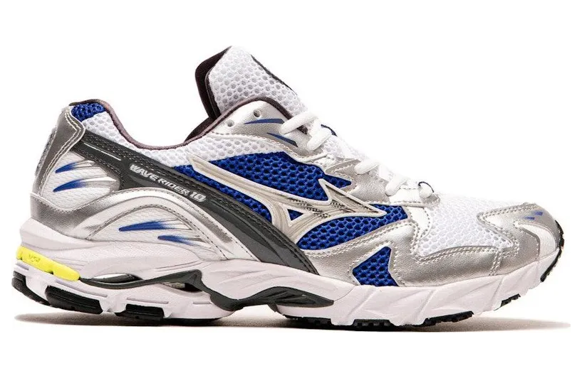 Mizuno Wave Rider 10 White / Silver / Surf The Web (D1GA210406)