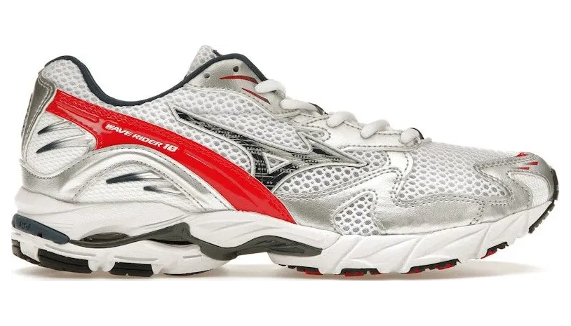 Mizuno Wave Rider 10 Wht / Insignblue / High Risk Red (D1GA210408)
