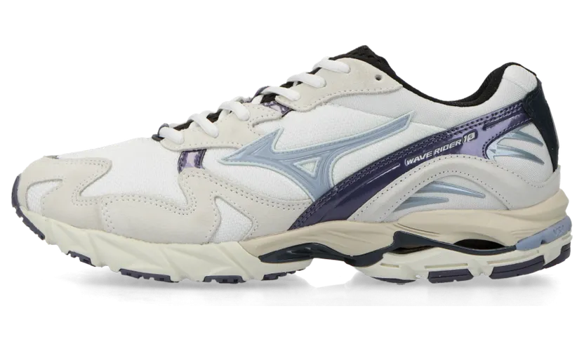 Mizuno Wave Rider 10 “Yokai” (snow white / aleutian / cadet) – D1GA247401