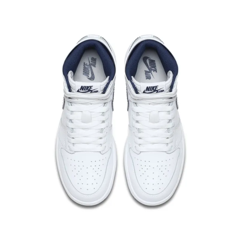 Jordan 1 Retro Metallic Navy 2016 (GS) White/Metallic Navy (575441-106)