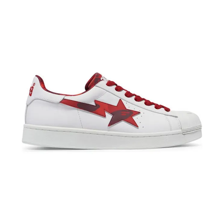 A Bathing Ape Skull Sta White Red (1J20191007-RED)