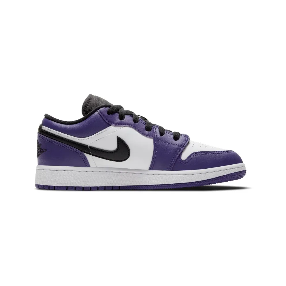 Jordan 1 Low Court Purple White (GS) Court Purple/Black-White (553560-500)